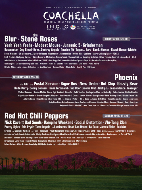 Coachella - Lineup MX