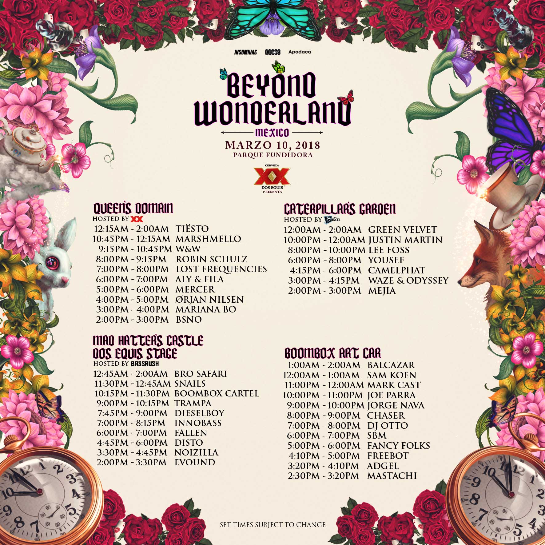 Beyond Wonderland Lineup MX